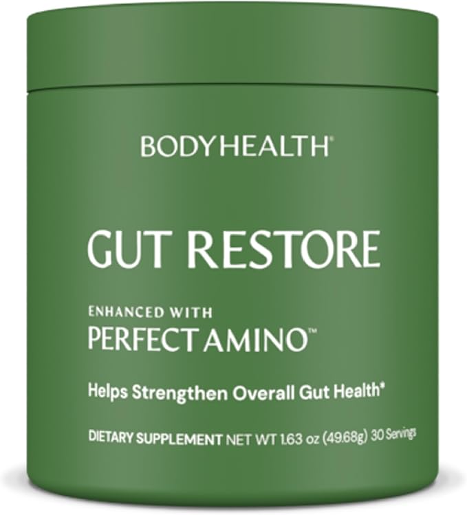 BodyHealth Gut Restore with PerfectAmino, ImmunoLin, and Humic Acid - Gut Health Supplement for Digestive and Immune Support - Unflavored - 30 Servings-StrideForce Fitness