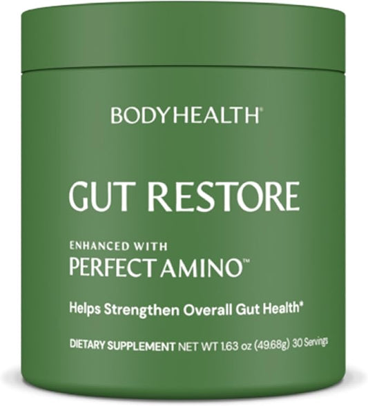 BodyHealth Gut Restore with PerfectAmino, ImmunoLin, and Humic Acid - Gut Health Supplement for Digestive and Immune Support - Unflavored - 30 Servings-StrideForce Fitness