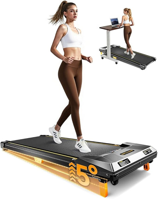 Walking Pad with Incline, BestGod Treadmills for Home 330lbs Capacity Walking Pad Treadmill Portable Under Desk Treadmill, 2.5HP Compact Treadmills Walk Pad with Remote Control-StrideForce Fitness