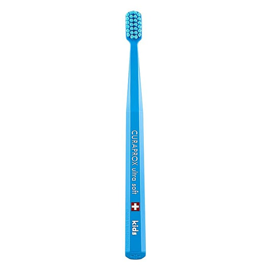 Curaprox CS Kids Toothbrush– for Children Aged 4–12 | Ultra-Soft Gentle Cleaning | 5,500 Curen® filaments | Single Pack | Random Color