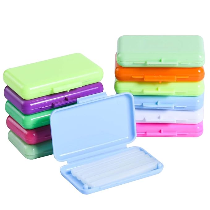 12 Pack Colorful Orthodontic Wax Dental Wax for Braces Wearer