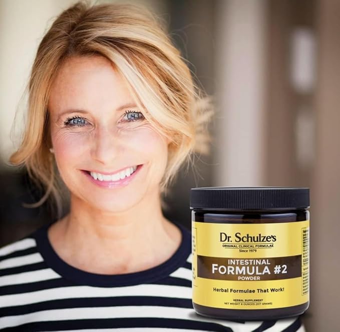Dr. Schulze's Intestinal Formula #2 (8 Ounces) and Intestinal Formula #1 Capsules (90 Capsules) - Organic Herbal Supplements-StrideForce Fitness