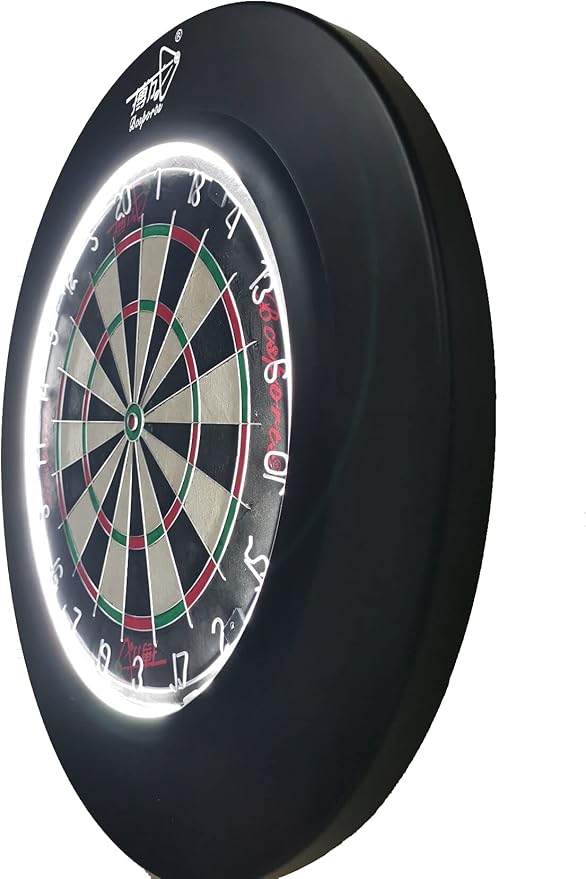 Dartboard Surround with Light Darts Board Surround (Red)-StrideForce Fitness