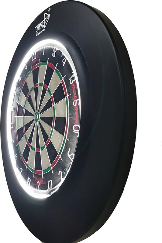 Dartboard Surround with Light Darts Board Surround (Red)-StrideForce Fitness