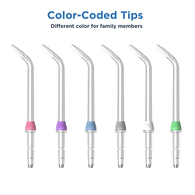 Replacement Heads for Waterpik, Replacement Picks for Water Pik Water Flosser (6 Orthodontic Tips)