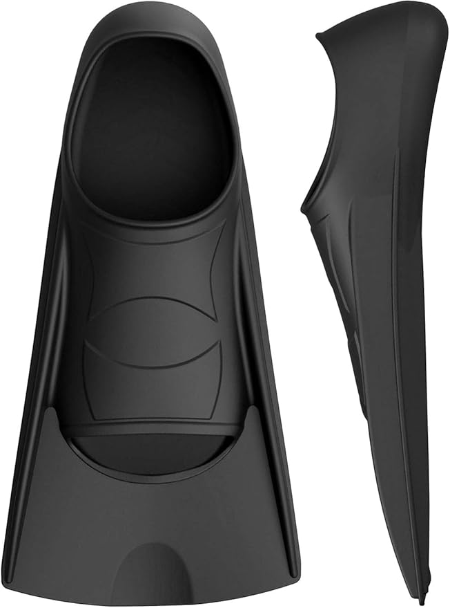 Gintenco Swim Fins, Kids Swim Training Fins for Lap Swimming, Travel Size Flippers with Mesh Bag, Silicone Swimming Fins for Kids Teens Adults Women Men-StrideForce Fitness