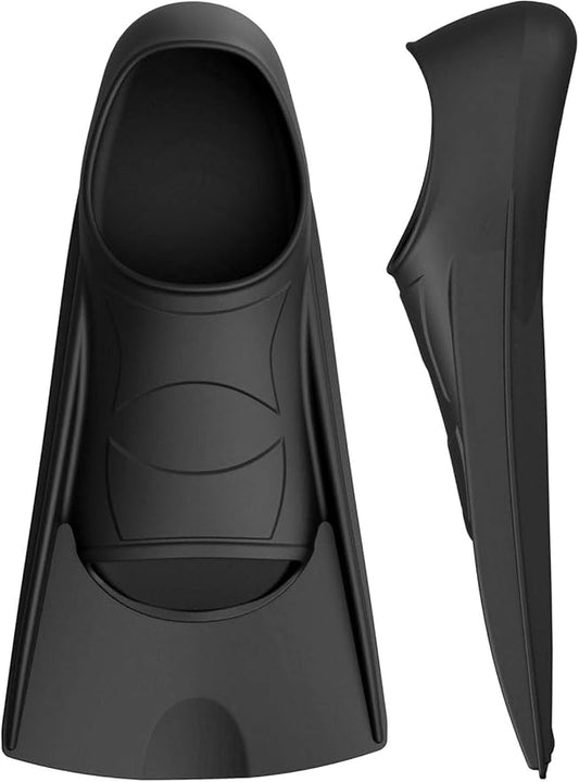 Gintenco Swim Fins, Kids Swim Training Fins for Lap Swimming, Travel Size Flippers with Mesh Bag, Silicone Swimming Fins for Kids Teens Adults Women Men-StrideForce Fitness