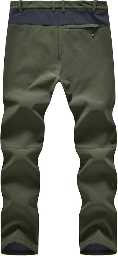 YSENTO Men's Fleece Lined Ski Snow Pants Winter Waterproof Softshell Insulated Hiking Cargo Pants-StrideForce Fitness