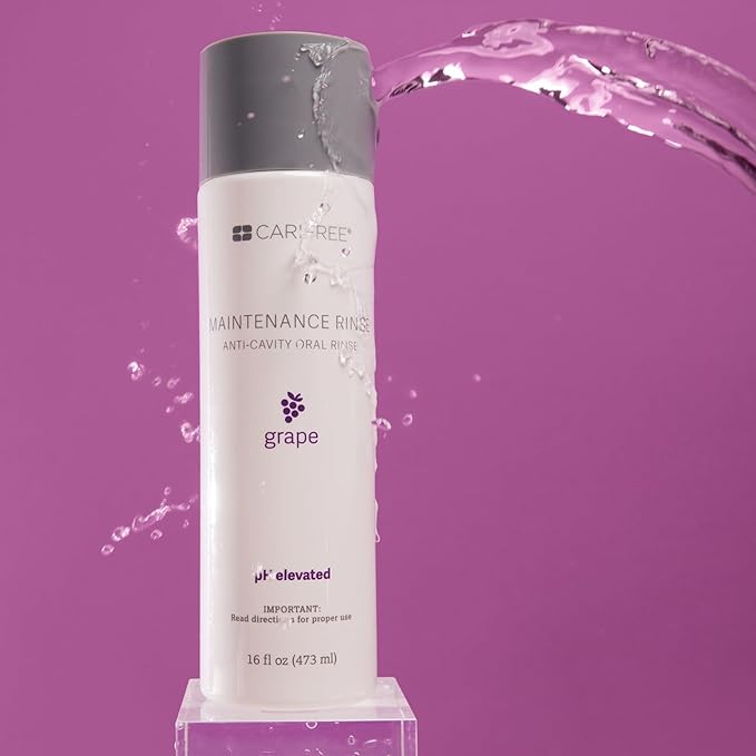 CariFree Maintenance Rinse, Grape Flavored, Anti-Cavity Fluoride Mouthwash, Dentist Recommended, Prevents Oral Decay, Freshens Breath, Alcohol-Free, Neutralizes pH (Previously CTx3)