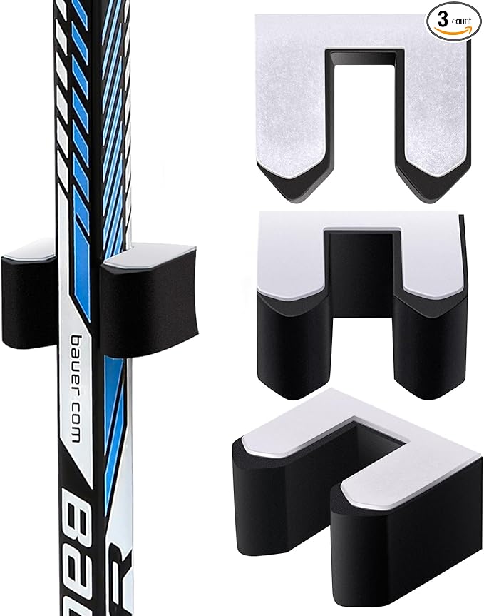 Yousoontic Hockey Stick Holder Wall Mount, 1-6 Stick Capacity, Ice and Field Hockey Organizer (Decor & Storage 2-in-1) for Home Garage Room Office Sports Decoration-StrideForce Fitness
