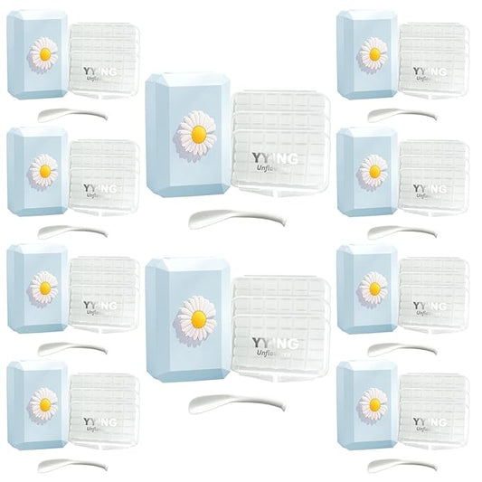 10 Box Clear Braces Wax for Teeth Precut Orthodontic Wax for Braces Aligners, Wax Dots, Hardcover Box Dental Wax with Mirror for Home Travel Office, Unscented, 4Pack/Box