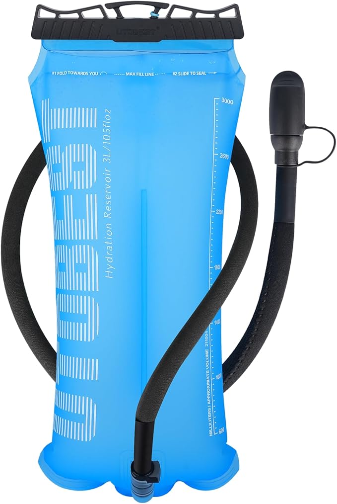 UTOBEST Hydration Bladder,TPU Water Bladder,Water Bladder for Hiking Backpack,BPA Free,Wide Opening,Leak-Proof,Water Reservoir for Hiking Cycling Camping Running-StrideForce Fitness