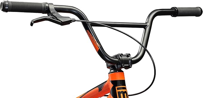 Mongoose Title Pro or Elite BMX Race Bike with 20 or 24-Inch Wheels in Red, Orange, or Black, Beginner or Returning Riders, Featuring Lightweight Tectonic T1 Aluminum Frame and Internal Cable Routing-StrideForce Fitness