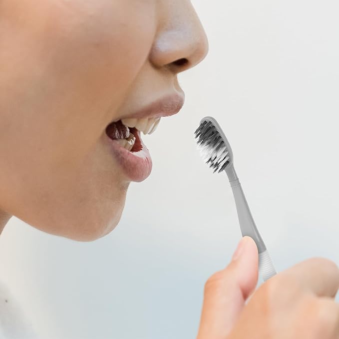 Ciieeo Silicone Tongue Scraper Toothbrush Set 8pcs Soft Bristles Dual-Head Toothbrush with Tongue Cleaner for Adults Travel Oral Care Tool