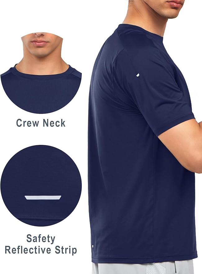 NORTHYARD Men's Athletic Running T-Shirts Quick Dry Workout Shirts Short-Sleeve Sports Gym Tee Tops Performance Activewear-StrideForce Fitness