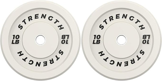 Premium Color-Coded Rubber Bumper Plates Set - 2 Inch Olympic Weight Plates for Home Gym Cross and Strength Training-StrideForce Fitness