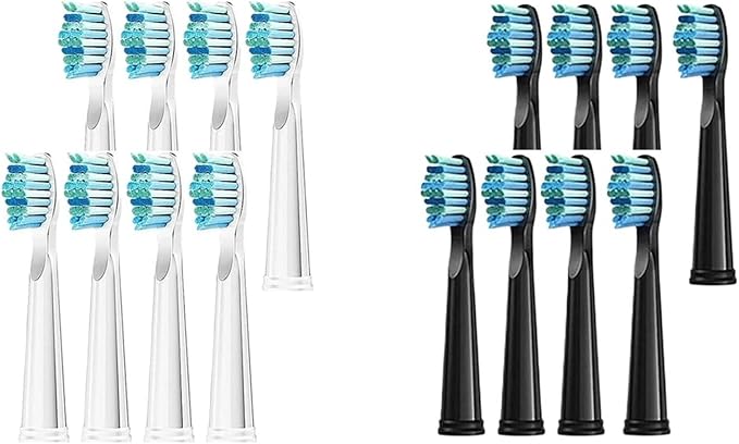 Replaceable Brush Heads Bristle Refill ，Compatibility for Seago/Fairywill Electric Toothbrush FW/SG 507/508/515/551/917/959(Type 3)