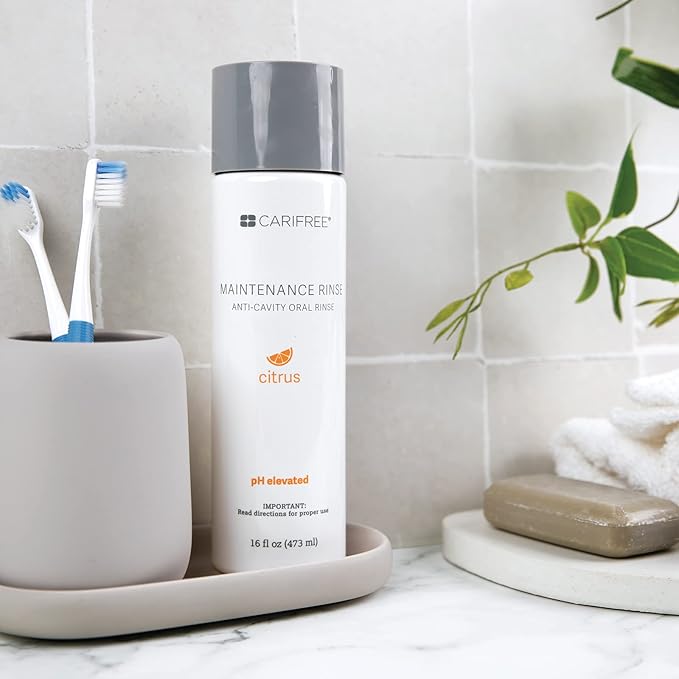 CariFree Maintenance Rinse, Citrus Flavored, Anti-Cavity Fluoride Mouthwash, Dentist Recommended, Prevents Oral Decay, Freshens Breath, Alcohol-Free, Neutralizes pH (Previously CTx3)