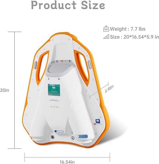 Electric Swimming Kickboard for Kids,Motorized Swim Board with Water Gun, Motorized Swim Training for Children Adults, 60N Thrust, 198 lbs Buoyancy, 25V Rechargeable Battery-StrideForce Fitness