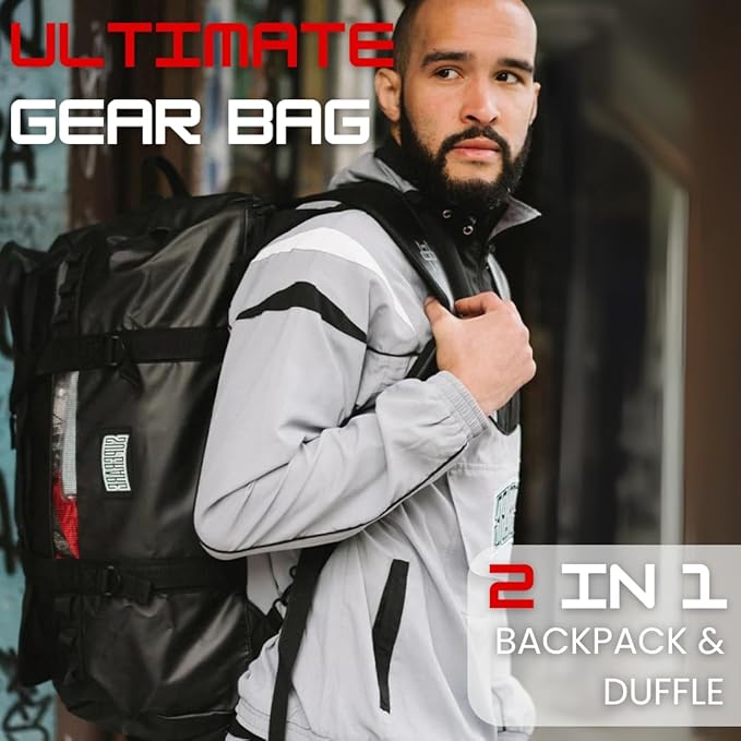 Superare Gear Bags - Gym Duffle Bag, Backpack, Tote Bag for MMA, Athletic Gym Boxing Bag - Enorme, Carico, Diario, Sporta-StrideForce Fitness