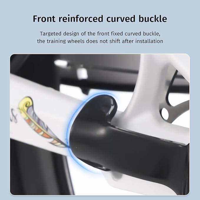 Training Wheels for 24 inch Bike,Compatible for Multi-speed Bike of 20 22 24 Inch,Heavy Duty Training Wheels,1 Pair-StrideForce Fitness