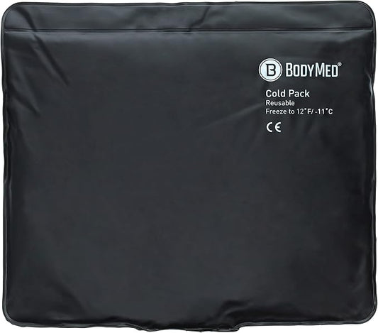 BodyMed Heavy Duty Reusable Urethane Ice Pack for Knee, Arm, Elbow, Shoulder, Back - Professional Grade Cold Therapy for Injuries, Aches, Swelling, Bruises, Sprains - 14 in. x 12 in. (Standard)-StrideForce Fitness