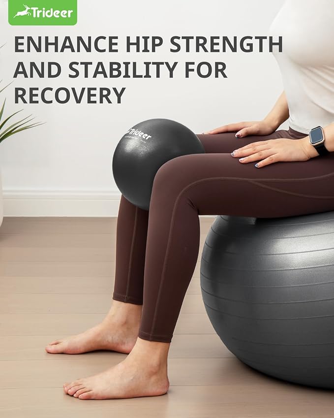 Trideer Pilates Ball - 9 Inch Core Ball for Physical Therapy, Yoga, Stability & Workout - Office & Home Gym-StrideForce Fitness
