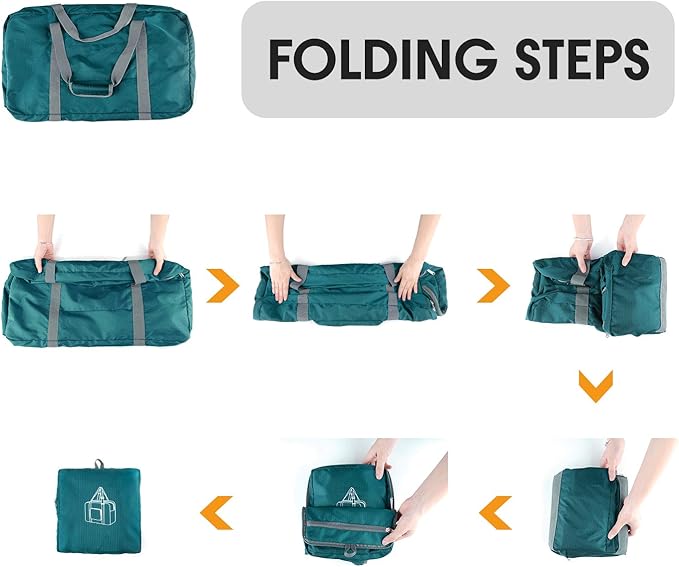 WANDF Foldable Travel Duffel Bag 60-120L Duffle Carry on for Women and Men-StrideForce Fitness