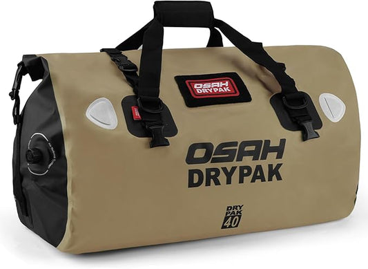 Waterproof Duffel Bag - Motorcycle Dry Bag Tail Bag with Large Storage Space, Waterproof Luggage Duffle Bags with Outer Mesh Zipper Pocket for Camping, Kayaking, Fishing & Traveling-StrideForce Fitness