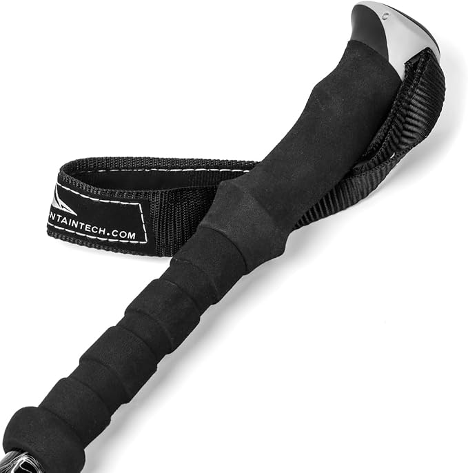 Cascade Mountain Tech Lightweight Aircraft-Grade Aluminum Trekking Poles with Extended Down Grip Plus Tip Kit-StrideForce Fitness