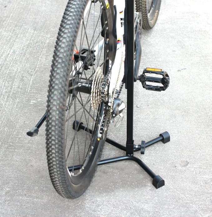 Topyond Vertical Bike Stand, Adjustable Upright Bicycle Stand Indoor, Tree Style Standing Bike Rack, Heavy Duty Bicycle Floor Parking Rack for Parking Bikes at Home, Repairing, Washing Chains-StrideForce Fitness