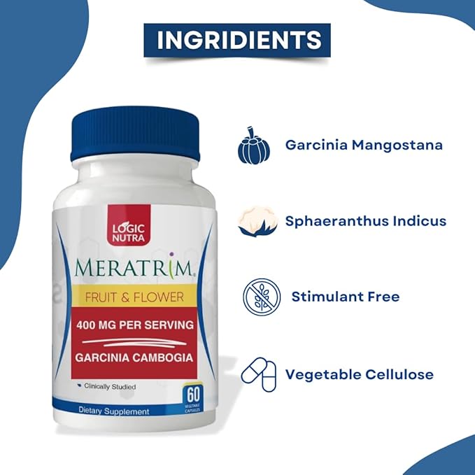 Meratrim Proprietary Blend 400 mg - Garcinia Mangostana (Fruit Rind) Extract - Stimulant Free - 60 Vegetable Capsules-StrideForce Fitness