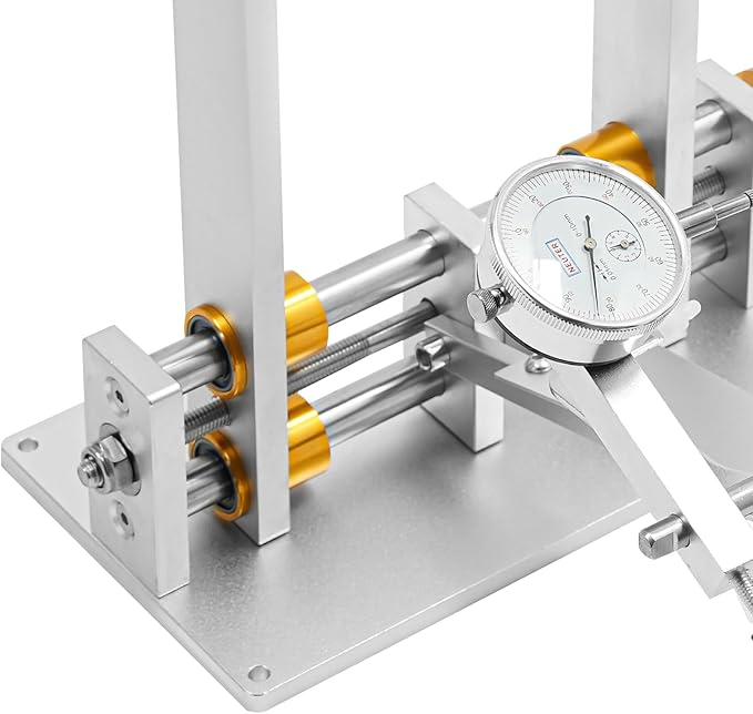 Bicycle Wheel Truing Stand, Foldable Bike Repair Truing Bearing Stand with 3 High-Precision Gauges & Fixing Rod, Professional Bicycle Wheel Repair Steel Bearing Bracket Rim for Wheels up to 10"-29"-StrideForce Fitness