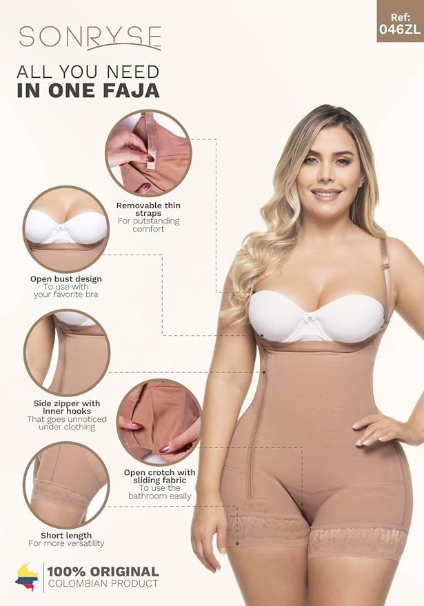 Sonryse Tummy Tuck Compression Garment for Women Fajas Colombianas Reductoras y Moldeadoras Stage 2 Faja-StrideForce Fitness