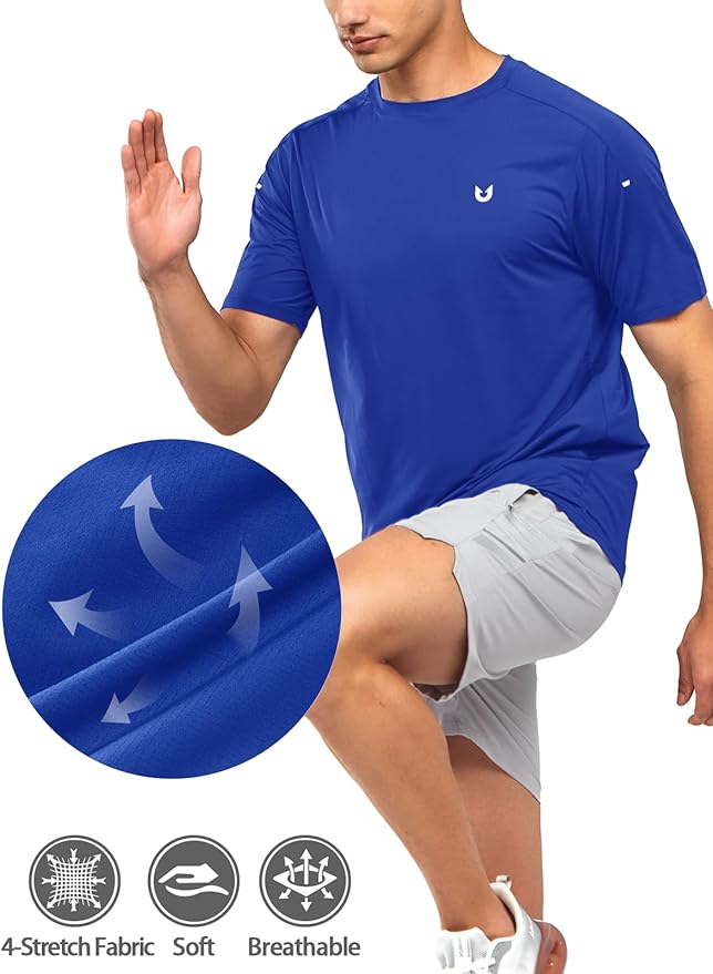 NORTHYARD Men's Athletic Running T-Shirts Quick Dry Workout Shirts Short-Sleeve Sports Gym Tee Tops Performance Activewear-StrideForce Fitness