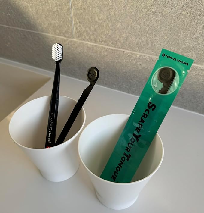 ScrapeYourTongue - #1 Daily Tongue Scraper for Oral Health. 100% Recyclable, Reusable, and Gag Proof Tongue Cleaner (1 Count (Pack of 1))