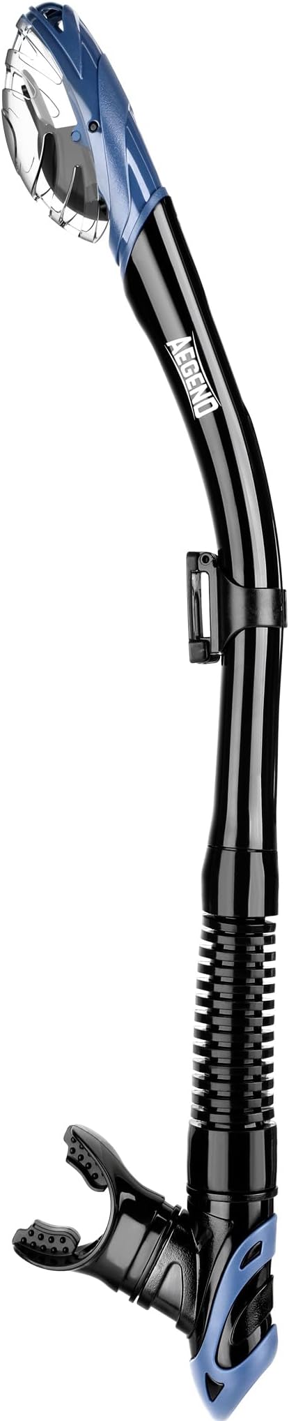 Aegend Dry Snorkel, Dive Mask Easy-Breath Free Diving Snorkel for Snorkeling Scuba Diving Freediving Swimming, with Top Dry Valve and Food-Grade Silicone Mouthpiece-StrideForce Fitness