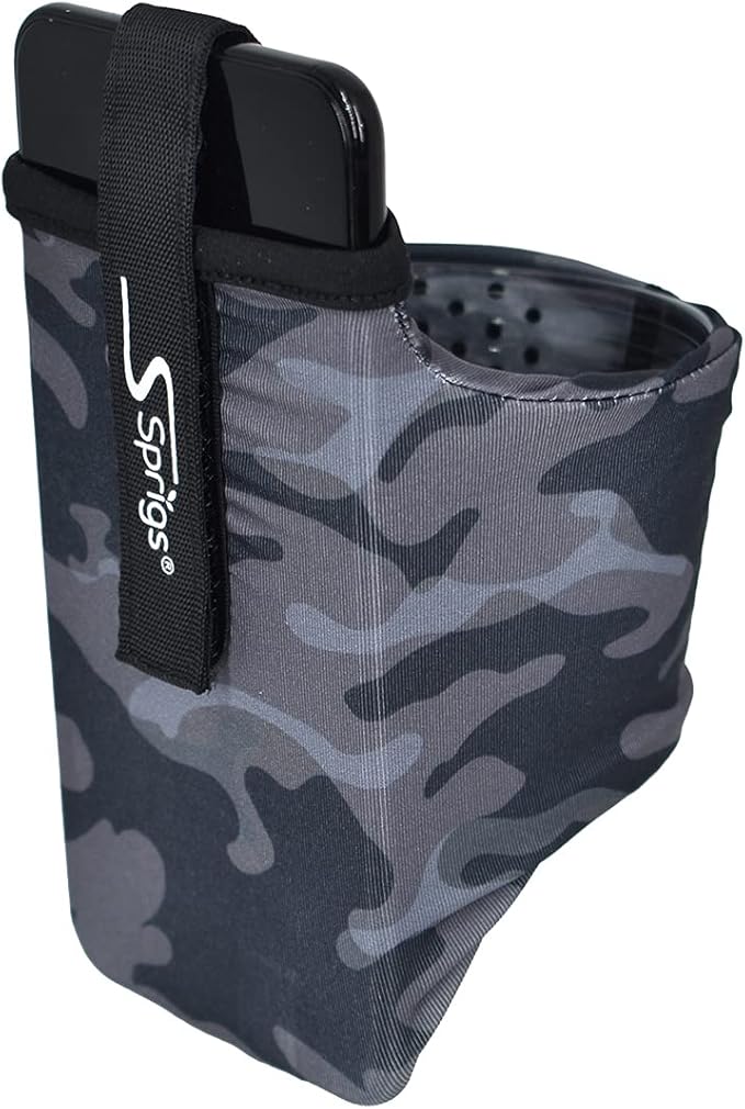 Sprigs Phone Armband Sleeve for iPhone 14, 13, 12, 11, X Galaxy Z, S22, S21, S20 Google Pixel 7, 6, 5. The Lightest & Most Comfortable Running Armband, Stretches to Fit All Phones with Case for Women & Men-StrideForce Fitness