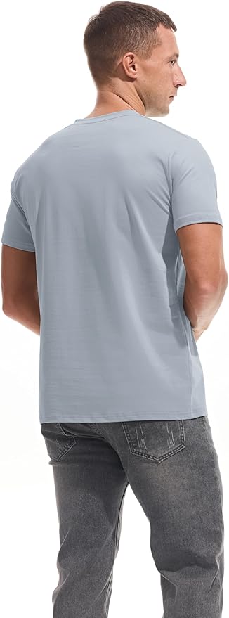 VEIISAR Premium V Neck T Shirts for Men - Modern Fitted Tees Vneck Undershirts-StrideForce Fitness