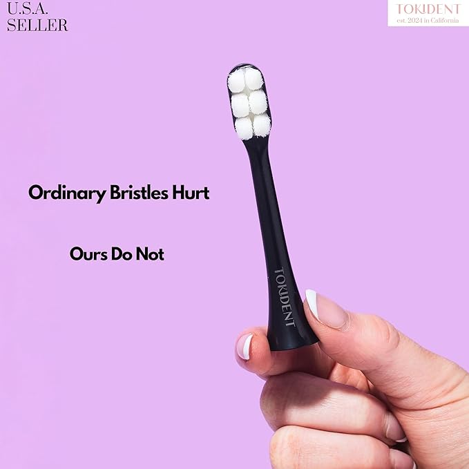 Replacement Brush Heads for Philips Sonicare Electric Brush - Ultra Soft Toothbrush Heads for Sensitive Teeth & Gums - Replacement Head with 10,000 Wave Cut Nano Bristles - 4 Pack - Panda