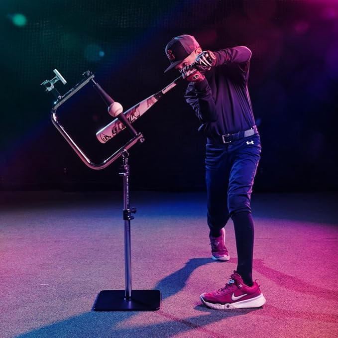 Baseball and Softball Batting Swing Trainer, Attack Tee Helps Master Your Own Perfect Swing Path with AI App Swing Trainer, Perfect for Softball or Baseball Batting-StrideForce Fitness