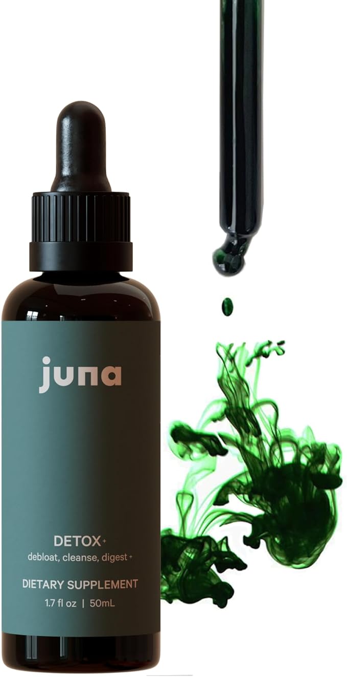 Juna Chlorophyll Liquid Drops, 3X Potency Concentration - Detox, Debloat, Cleanse, Internal Deodorant, Energy & Cellular Support Supplement - Fresh Minty Lemon Taste-StrideForce Fitness