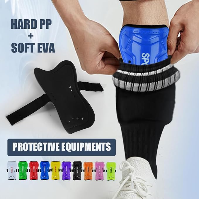 Youth Soccer Shin Guards for Kids Shin Pads Child Calf Protective Gear Protective Soccer Equipment for Boys Girls Children 3-15 Years Old-StrideForce Fitness