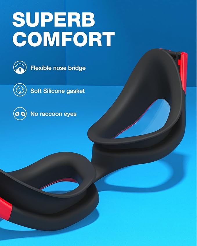 ZIONOR G1 Polarized Swimming Goggles for Unisex Adult Women Anti Fog 100% Anti UV Diving Goggles-StrideForce Fitness