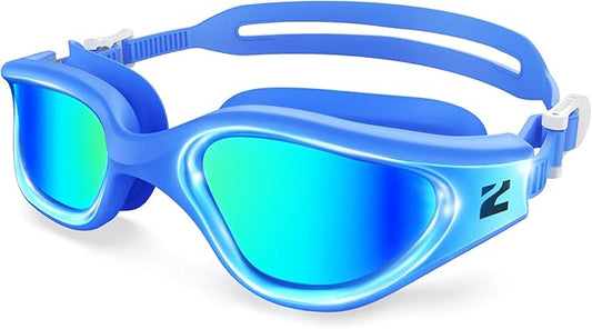 ZIONOR G1 Nava Super Anti-Fog Unisex Swim Goggles Mirror/Bright Smoke Lens-StrideForce Fitness