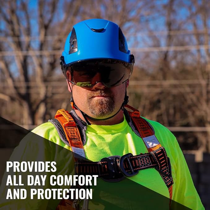 Malta Dynamics APEX Type 2 Safety Helmet – OSHA and ANSI Z89.1 Compliant Safety Hard Hats for Construction Workers and Vented Helmet for Head Protection-StrideForce Fitness