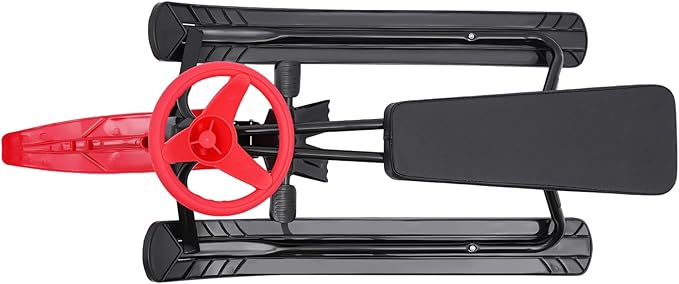 Snow Racer Sled for Kids, Dual Brakes Snowmobile Sled Ski with Steering Wheel, Snow Sledge for Skiing, Ice Skating, Sand Skating, Single Rider 45 x 20 x 15 inches-StrideForce Fitness
