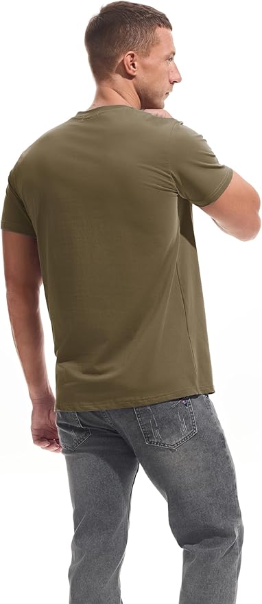 VEIISAR Premium V Neck T Shirts for Men - Modern Fitted Tees Vneck Undershirts-StrideForce Fitness