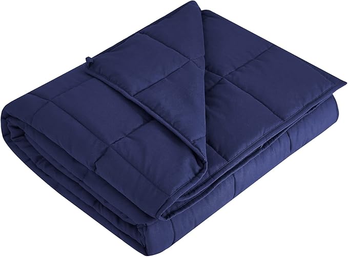 L'AGRATY Weighted Blanket - 36"x48" 5lbs Cooling Breathable Microfiber Material with Glass Beads Small Blanket for Kids All-Season Summer Fall Winter Soft Thick Comfort-StrideForce Fitness