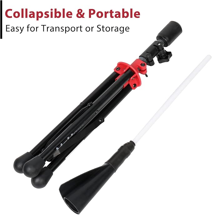 McHom Baseball & Softball Batting Tee - Hitting Travel Tee | Adjustable Height | Portable & Collapsible | Tripod Base-StrideForce Fitness